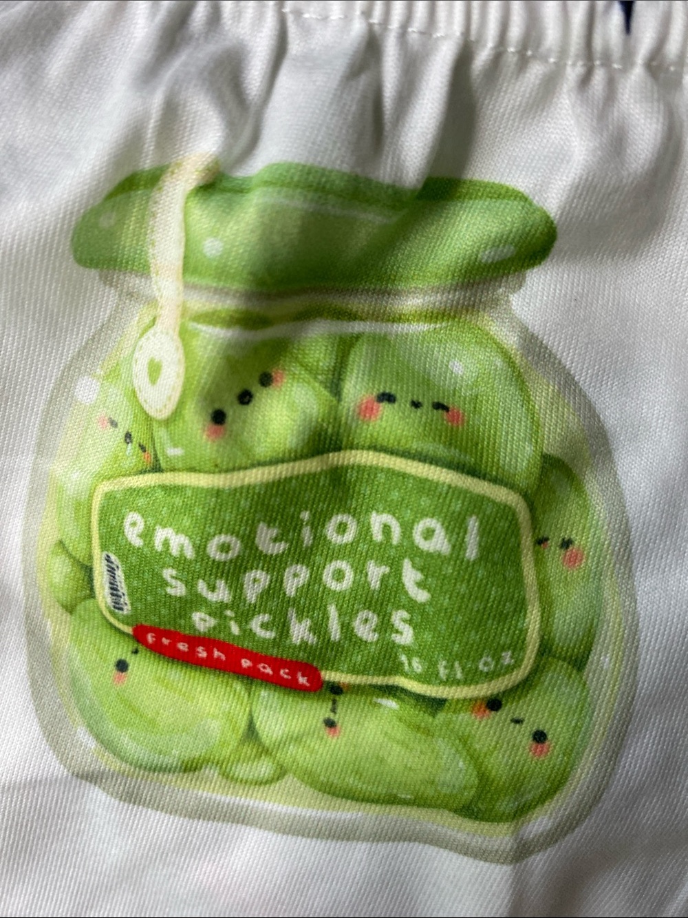 Adorable Pickle-Print 3-piece Pajama Set - Picture 5 of 5